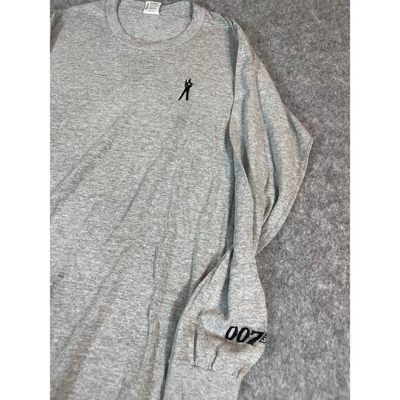 VTG 90s 007 Tomorrow Never Dies Movie Promo T Shirt Mens Large Gray Long Sleeve - Picture 4 of 7
